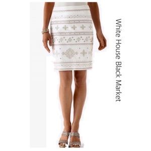 NWOT Embroidered Pencil Skirt